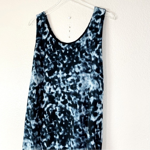 Soma Dark Harbor Crepe Drawcord Sleeveless Maxi Dress Size XL - Picture 3 of 9